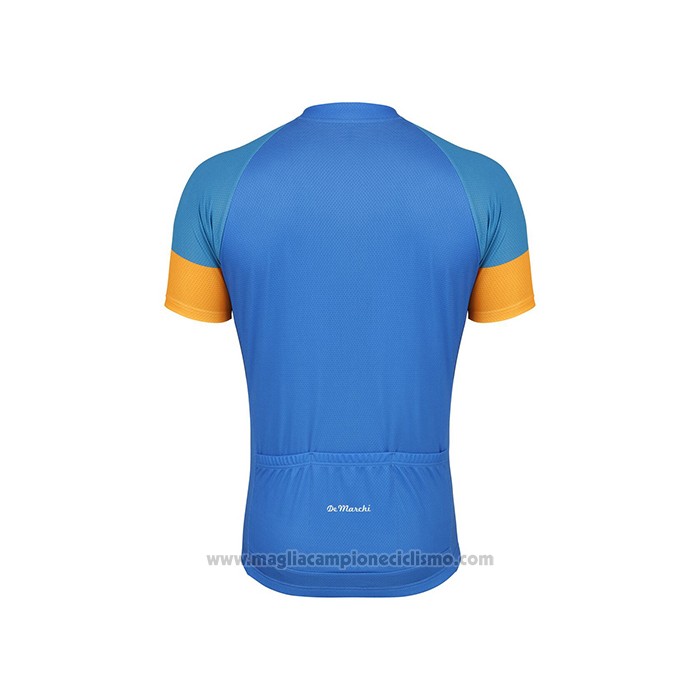2021 Abbigliamento Ciclismo De Marchi Giallo Blu Manica Corta e Salopette